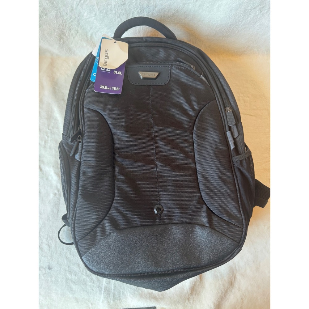 Targus Corporate Traveler Backpack Unisex Large Black New 15.6 Laptop CUCT02B-73